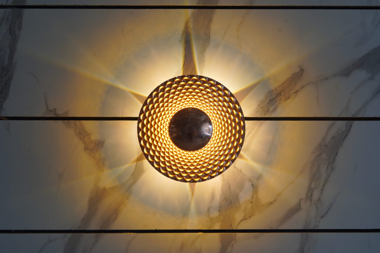 Metal body 5 eye Rosegold colour trio colours